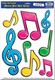 Musical Notes Peel n Place Stickers